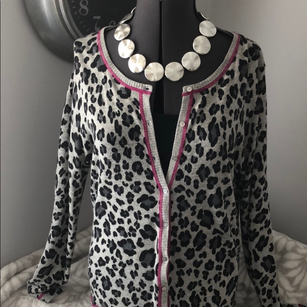 August Silk cardigan RARE